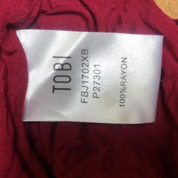 TOBI Red Embellish Halter Open Back Shorts Romper - Picture 5 of 7